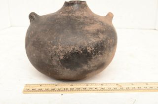 Ancient Native American Indian Pottery Caddo Lrg Bowl Clay jug bottle atq old 11