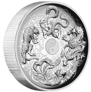 2016 Ancient Mythical Creatures 1oz Silver Proof High Relief Coin