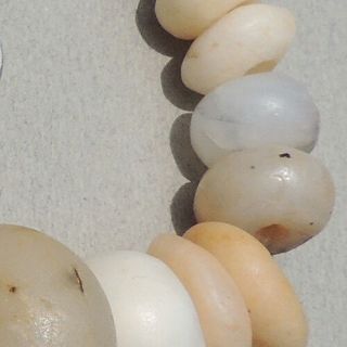 21 Ancient Quartz Large Round African Stone Beads Mali 114