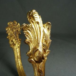 One Antique French Louis XV Style Ormulu Curtain Tieback Ornate Bronze 5