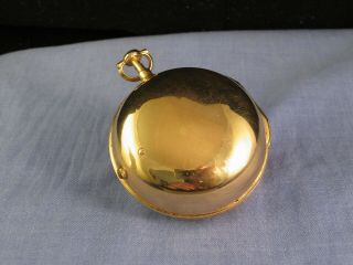 ANTIQUE FRENCH GOLD POCKET WATCH OIGNON GLORIA ROUEN VERGE FUSEE c1700 4