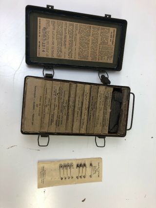 WW2 Military Metal Vehicle First Aid Kit 9 - 221 - 200 