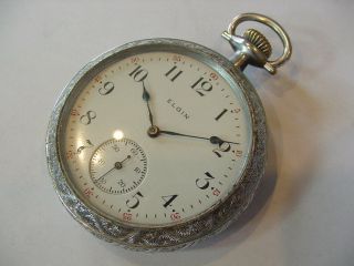 1914 16 Size Elgin Model 7 Grade 291antique Pocket Watch