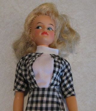 Vintage 1965 Ideal Glamour Misty Blonde Tammy ' s Friend Doll In Outfit 2