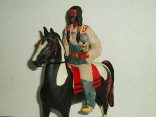 Custom Vintage Hartland Western Figure Running Elk American Indian W/ Horse