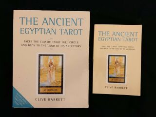 Vintage The Ancient Egyptian Tarot - Clive Barrett - Signed Rare Oop