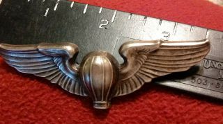 Wwii Us Army Air Corps Balloon Pilot Wings Full Size
