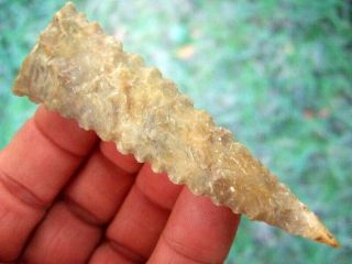 Fine 3 1/2 inch G10,  Kentucky Fort Ancient Triangular Point with Arrowheads 4