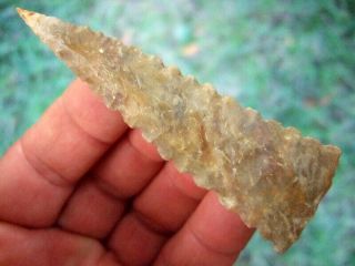 Fine 3 1/2 inch G10,  Kentucky Fort Ancient Triangular Point with Arrowheads 5