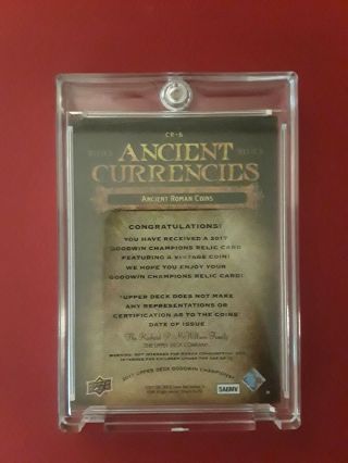 2017 Goodwin Champions Ancient Currencies Cr - 6 Case Hit