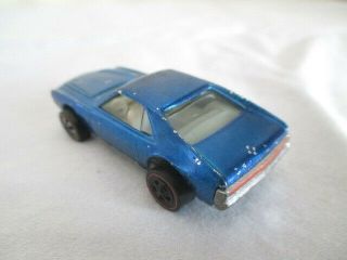 Old 1968 REDLINE HOT WHEELS Blue AMX Custom Vintage Toy Car 4