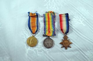 Canada Ww1 Medal Group Of 3 Pte G.  Yule A.  S.  C.  B376