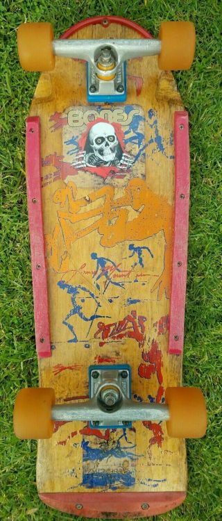 Vintage Og Powell Peralta Lance Mountain Natural 1.  5 1984 Complete Skateboard