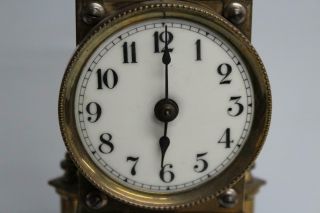 Vintage 400 Day Bronze Anniversary Torsion Clock Dial Movement Antique 1900s 4