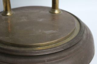 Vintage 400 Day Bronze Anniversary Torsion Clock Dial Movement Antique 1900s 5