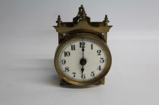 Vintage 400 Day Bronze Anniversary Torsion Clock Dial Movement Antique 1900s 8