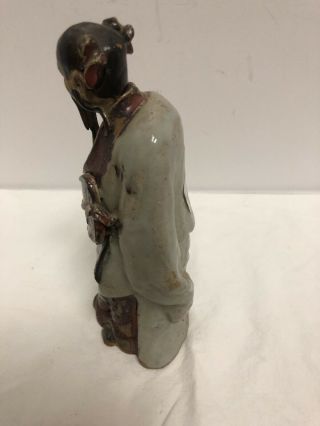 Antique Chinese Mud Man Asian Statue Figurine 2
