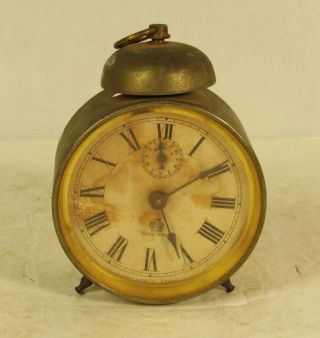 Very Rare Antique “the Globe” Clock From Ansonia Alarm Clock