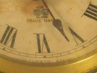 Very Rare Antique “The Globe” Clock From Ansonia Alarm Clock 2