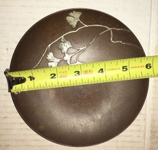 Antique Heintz Art Metal Sterling Silver Bronze Plate Tray Arts Crafts 5