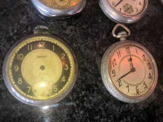 POCKET WATCH COLLECTOR ' S DREAM (8) VINTAGE WATCHES NON - FOR PARTS/REPAIR 2