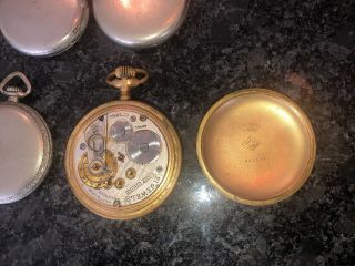 POCKET WATCH COLLECTOR ' S DREAM (8) VINTAGE WATCHES NON - FOR PARTS/REPAIR 7