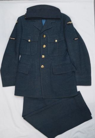 Ww2 Canadian Rcaf Other Ranks Service Dress With Trousers And Wedge