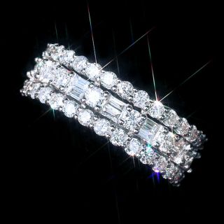 1.  5ct 100 Natural Diamond 14k White Gold Cluster Ring Effect 3ct Rwg91 - 6