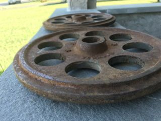 Roberts Big Wheel Plates The Unicorn Of Vintage Antique Barbell Plates 4