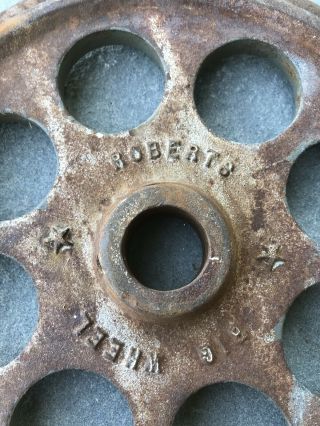 Roberts Big Wheel Plates The Unicorn Of Vintage Antique Barbell Plates 5