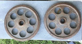 Roberts Big Wheel Plates The Unicorn Of Vintage Antique Barbell Plates 7