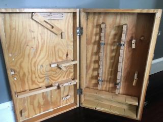 Vintage HANDY ANDY Carpenters Tool Chest w/ Some Tools Skil - Craft Made in Poland 3