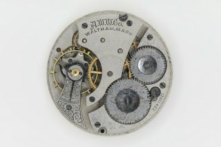 Waltham Grade 610 Pocket Watch Movement 16s 7j Model Parts/repair Sn 1281142