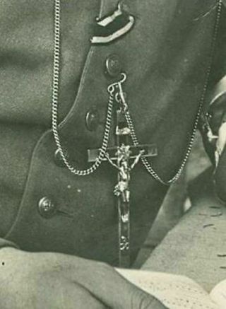 Very Rare WWII WW2 German Wehrmacht Pectoral Cross of Field Chaplain Around 1939 2