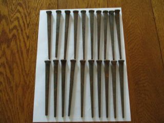 20 Vintage 5 " Long Square Cut Barn Nails