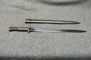 Pre Wwii Yugoslavian M1924 Mauser Long Bayo W/ Scabbard - - Matching