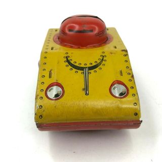 Vintage Toy Tank Bank Tin Litho USA 45 X675 Made in USA Rare 8