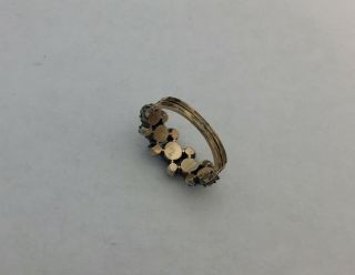 A Fabulous Georgian Rose Cut Diamond Cluster Ring Dated 1819 7