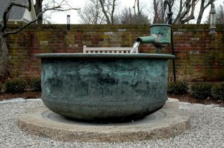 Antique Copper Kettle Cheese Vat,  Fountain - 64 