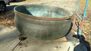 Antique Copper Kettle Cheese Vat,  Fountain - 64 