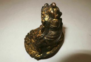 Ming Dynasty Tibetan Gilt Gold Bronze Figure of Yellow Jambhala （Huang Caishen） 3