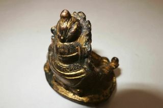 Ming Dynasty Tibetan Gilt Gold Bronze Figure of Yellow Jambhala （Huang Caishen） 4