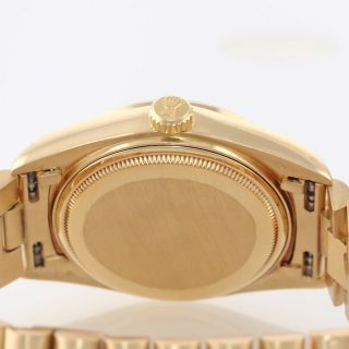 Vintage Rolex Day - Date President 36mm 18078 Bark 18K Yellow Gold Watch 18038 8