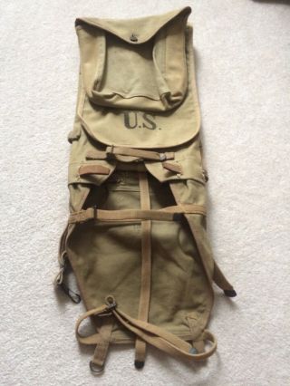 Unissued Complete Ww1 U.  S.  Army M1910 Backpack Dated 1918