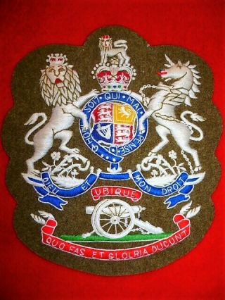 Royal Artillery R.  S.  M.  (warrant Officer 1st Class) Padded Qc Large Rank Patch