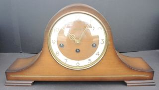 Antique Necor Key Wind Chime Mantle Clock - Time Strike And Chiming Movement