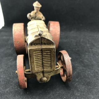 Circa 1931 Arcade Cast Iron Fordson Tractor w/Driver 2