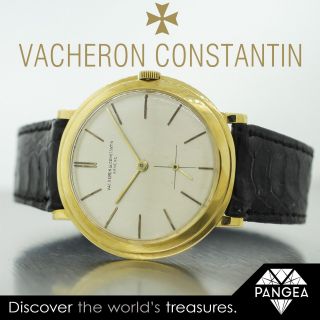 Vintage 1960 ' s Vacheron Constantin Geneve Ref.  6006 18k Yellow Gold 34mm Watch 4