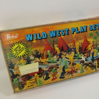 Vintage Redbox Wild West Play Set 1980 