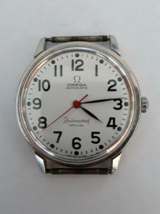 Vintage Rare Omega Railmaster Official Seamaster Back Automatic Watch